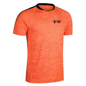 Logotipo de sublimación personalizado liso 100% poliéster camiseta Gymwear vendedores para diseño de secado rápido camiseta en blanco deporte Unisex hombres camisetas - Product Image 2