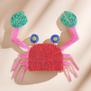 Summer Beach Crab Sequin <b>Patch</b> for Clothing Customization - Product Image 1