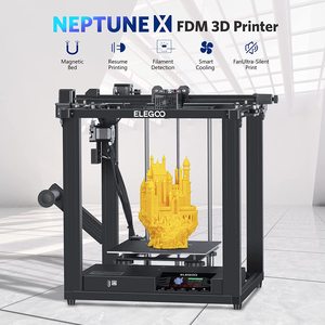 Neptune X Dual Extruder Automatic Industrial Label & Card Printer Used with Aluminum Hot Bed <b>PLA</b> Support for Jewelry Industries - Product Image 2