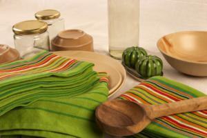 100% Cotton Salsa Kitchen <b>Towel</b> Golf Pack of 12 - Green - Product Image 5