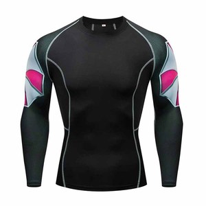 Top vente hommes grappling chemises éruptions cutanées Arts martiaux entraînement combat coupe ajustée Compression chemise MMA éruption cutanée mâle - Product Image 1
