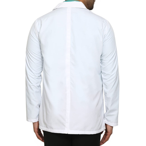 2025 personalizado de alta calidad de algodón Hospital Doctor enfermera uniformes de fábrica al por mayor batas de laboratorio médico de secado rápido transpirable - Product Image 4