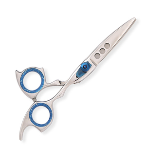 Ciseaux de coupe de cheveux lame extra tranchante ciseaux de salon de coiffure en acier inoxydable allemand avec vis réglable - Product Image 2