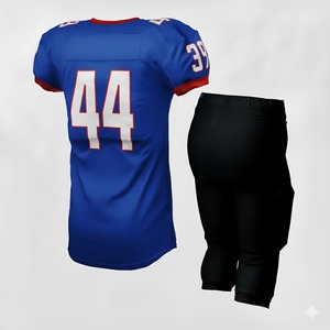 Uniformes de Fútbol Americano Personalizados OEM con Sublimación de Sarga Personalizada y Bordado de Impresión Serigráfica - Product Image 2