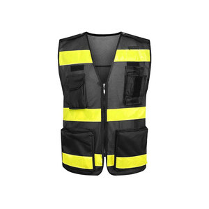 Compre la mejor tela personalizada Hi Vis Trabajadores DE LA CONSTRUCCIÓN Chalecos DE SEGURIDAD transpirables reflectantes para unisex - Product Image 4