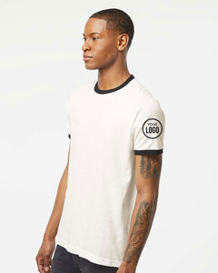 Port & Company PC54R เสื้อยืดผู้ชายย้อนยุค Ringer เสื้อยืดผ้าฝ้ายแขนสั้น - Product Image 3
