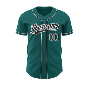 Maillot de baseball pour hommes à manches courtes, respirant, couleurs personnalisées, tailles personnalisées, prix de gros - Product Image 2