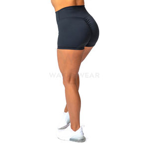 2025 In One Solid Color Highest Quality Stretchy Fabric Good Supplier <b>Make</b> <b>Your</b> <b>Own</b> Custom Gym Sport Fitness Workout Shorts - Product Image 4