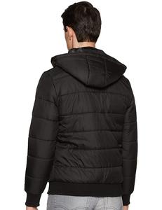 OEM vêtements décontractés de mode 2025 hommes doudoune avec capuche personnalisé 100% polyester fermeture éclair veste d'hiver surdimensionné doudoune - Product Image 2