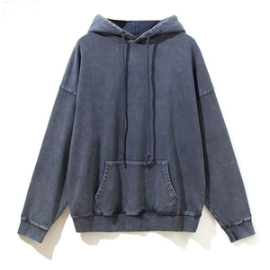 Ensemble 2 pièces streetwear : sweat à capuche et short, imprimé personnalisé, délavé à l'acide, avec fermeture éclair, appliqués brodés et patchs effet vieilli, pour l'hiver - Product Image 6