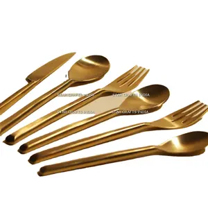 Nuevo Diseño Popular, Juego de Cubiertos Decorativos de Metal, Suministros para el Hogar, Hoteles y Restaurantes, Juego de Cubiertos Decorativos de Acero Inoxidable - Product Image 1