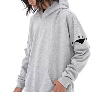 เสื้อฮู้ดแขนถอดออกได้สำหรับผู้ชายขนาดผู้ใหญ่เสื้อลำลองแบบใหม่ - Product Image 6