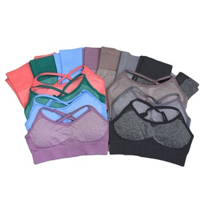 New 2-Piece Seamless Workout Set for Women-Sports Bra & Leggings Eco-Friendly Breathable Gym Clothing - Product Image 1