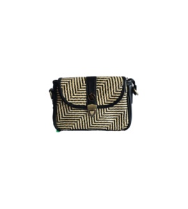 Indang Apang Galeri's Reca <b>Mini</b> Slingbag Genuine Leather Rattan <b>Vintage</b> Fashion Zipper Closure Manufactured Indonesia for Ladies - Product Image 1