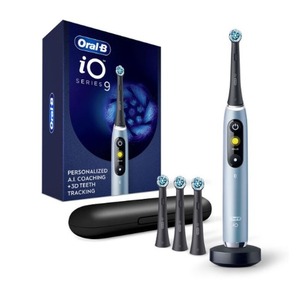 Oral-B IO Series 9 Cepillo de dientes eléctrico para niños Black Onyx con 4 cabezales de cepillo ultrasónico Sonic Vitality para el cuidado bucal - Product Image 4
