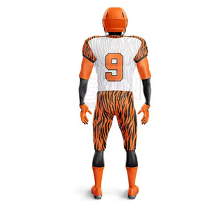 Uniformes de football américain professionnels - Marque GAIN INTERNATIONAL 100% polyester respirant 300g Manches courtes Couleurs personnalisables - Product Image 3