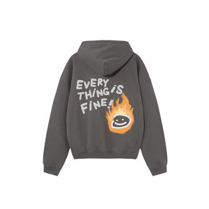 Sweat-shirt épais pour homme, vente en gros, streetwear, décontracté, logo personnalisé, pull d'hiver, broderie, doux, uni, facile à porter, haute qualité - Product Image 2