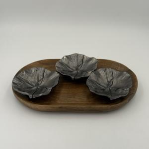 Juego de 3 Tazones de Aluminio para Frutos Secos con Diseño Único y Acabado en Níquel Negro, para Servir Frutos Secos, Aperitivos y Regalos - Product Image 4