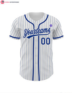 Camiseta de béisbol completa a rayas, camisetas y camisetas de béisbol de Pakistán, ropa deportiva, camiseta de béisbol transpirable - Product Image 2