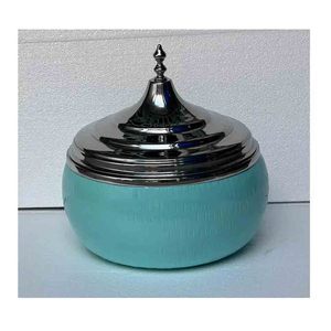 Cazuela para servir comida hecha en la india, calentador de alimentos de madera y acero inoxidable, artesanía, juegos de utensilios de cocina - Product Image 3