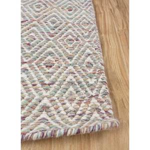 Abrash Adwv-13047 Geometric Pattern Wool & Viscose Flat Weave Pink & Purple <b>Rugs</b> for Home Use - Product Image 4