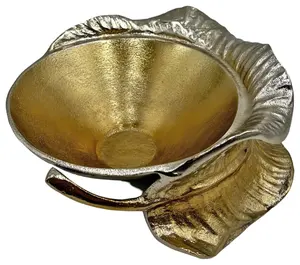 Bol design ultra moderne fait à la main pour la décoration de table, bol de luxe fait à la main plaqué pour la décoration de table centrale, sûr - Product Image 4