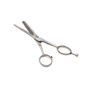 Tijeras de Peluquería Profesionales de Acero Inoxidable de Pakistán, Hoja Recta Afilada, para Diestros, 32 Dientes, con Mango de Cerámica - Product Image 5