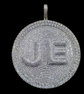 Pendentif en diamant de laboratoire en argent Sterling 925 personnalisé bijoux Hip Hop avec réglage de lunette bijoux pour enfants - Product Image 2