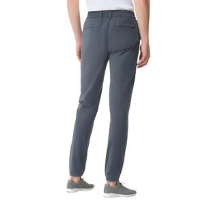 Pantalon habillé décontracté pour homme, coupe droite et ample, en soie glacée, taille mi-haute, fermeture éclair plate, formel - Product Image 1