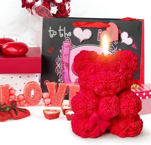Bouquet d'ours bougie saint valentin moules taille L pour bricolage résine ours en peluche artisanat, Figurines en <span class=keywords><strong>plâtre</strong></span> et décoration intérieure - Product Image 4