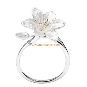 Ronds de serviette en laiton massif or poli Table décorative attrayante conception fête d'anniversaire serviette boucle prix le plus bas - Product Image 2