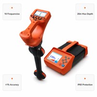 Localisateur de câbles et de tuyaux HUAPU R30, 10 fréquences, profondeur 20 m, IP65, écran tactile, traceur de lignes souterraines