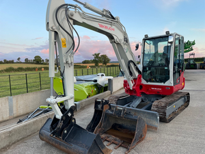 รถขุด Takeuchi TB260 ขนาด 6 ตัน รถขุดขนาดเล็ก 5735 กก. รถขุดตีนตะขาบขนาดกะทัดรัด 48 แรงม้า เครื่องยนต์ดีเซล ระบบไฮดรอลิก ราคาถูก - Product Image 3