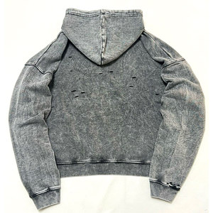 Street Wear Sweats à capuche en détresse sur mesure Sweats à capuche en détresse de couleur personnalisée Sweat à capuche en détresse de style unique à vendre - Product Image 2
