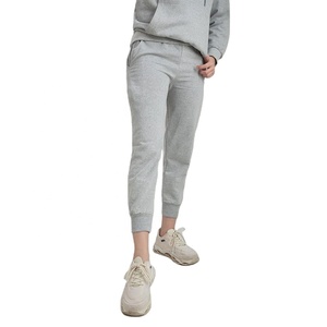 Fashion Womens Tracksuit Grey Color Cotton Blend Hoodie with <b>Matching</b> Sweatpants Breathable Hoodie & <b>Joggers</b> for Outdoor Wear - Product Image 2