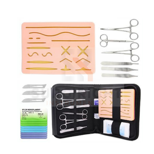 El mejor kit de práctica de sutura manual incluye almohadilla de piel de silicona realista de Surgiright Instruments - Product Image 2