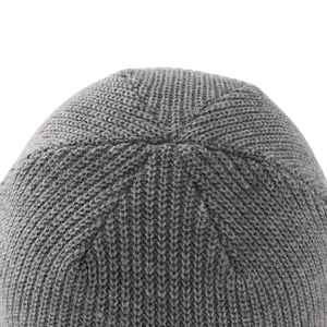 Gorros de invierno personalizados de alta calidad para hombre, gorros negros de acrílico de punto cálido térmico liso, gorro de Jacquard al por mayor - Product Image 5