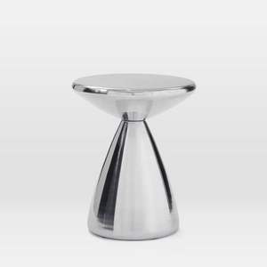 Table d'appoint en aluminium de haute qualité avec une silhouette moderne idéale pour les salons ou les chambres à coucher nécessitant des accents fonctionnels - Product Image 4