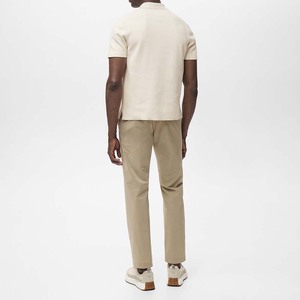 ซิปครึ่งแขนสั้นสำหรับผู้ชายผ้าใยไผ่ระบายอากาศได้ดี100% สำหรับเสื้อเชิ้ตซิปด้านหน้า - Product Image 3