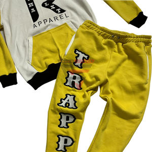 Venta al por mayor personalizado Slim Fit entrenamiento Jogging traje deportes hombres ropa deportiva chándal con capucha y Jogger conjunto ropa de calle - Product Image 3