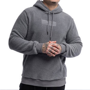 New Fashion Regular Fit Thick <b>Sherpa</b> Men's Winter Pullover Woolen <b>Hoodie</b> 2025 High Quality Windproof Breathable Warm - Product Image 5