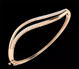 Bracelet fin plaqué argent/or en gros de superbes bijoux de mode avec des diamants Moissanite vente chaude pour les femmes - Product Image 3