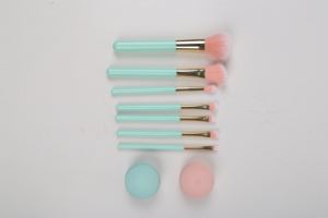 Juego de cepillos para manchas de uso facial de 7 piezas con cerdas de poliuretano y PP para cara y ojos - Product Image 4