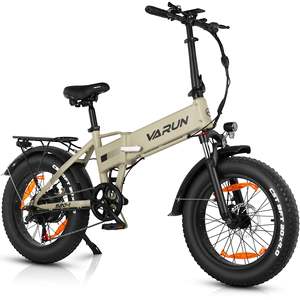 Bicicleta Eléctrica VARUN S20-1 de Aluminio, Versión Premium, 7 Velocidades, Plegable, Batería de Litio Integrada, Motor de Cubo Trasero sin Escobillas, Velocidad Máxima de 25 km/h - Product Image 1