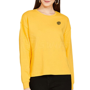 T-shirt décontracté pour femme SWIFT FUSION, col rond, manches courtes, 100 % coton, écologique, lourd, respirant, avec logo, idéal pour l'été - Product Image 1