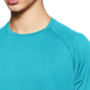 Logo personnalisé vierge extensible hydrophobe résistant aux taches respirant super fibre à manches courtes sport hommes imperméable t-shirt - Product Image 4