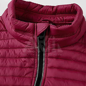 Chaqueta Acolchada Personalizada para Hombre, Ligera, de Invierno, con Cuello Alto, Cierre Frontal con Cremallera, Logotipo, Ecológica, Transpirable, OEM, ODM - Product Image 3