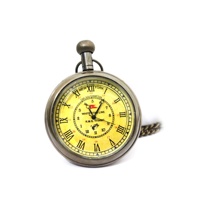 Montre de poche mécanique squelette steampunk vintage, collier, mouvement à remontage manuel, style antique, cadeau de Noël et du Nouvel An
