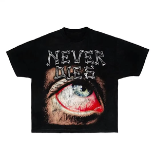 Camiseta de Hombre de Diseño Recortado con Estampado en Serigrafía, 100% Algodón, Corte Cuadrado, del Fabricante - Product Image 4