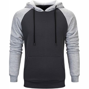 Urban <b>Aesthetic</b> Two-Tone Gray Hoodie – Relaxed Fit Mixed Gray Hooded <b>Top</b> for Casual Streetwear - Product Image 3